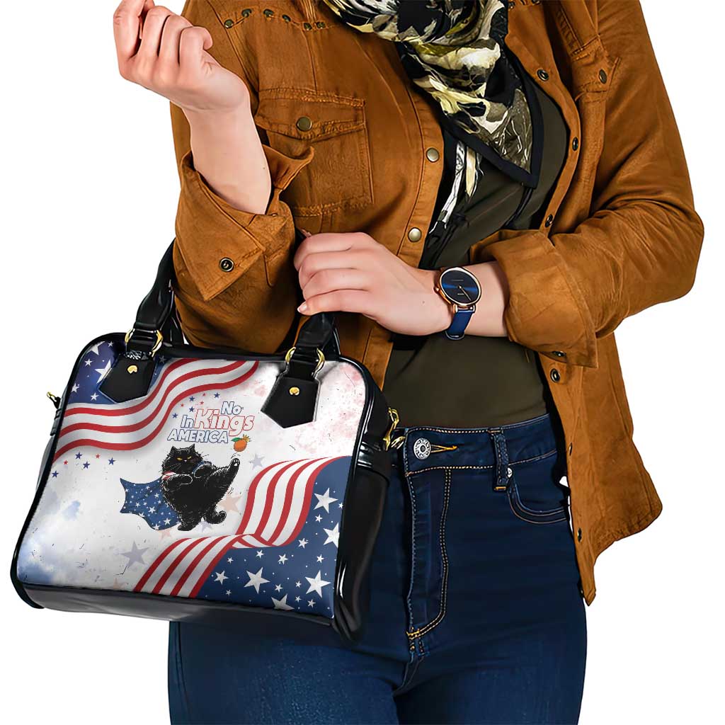 Funny Cat No Kings Shoulder Handbag Rejecting Kings Since 1776 LT05