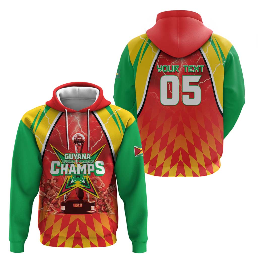 Custom Guyana Cricket Hoodie Amazon Warriors Glorious Victory LT05
