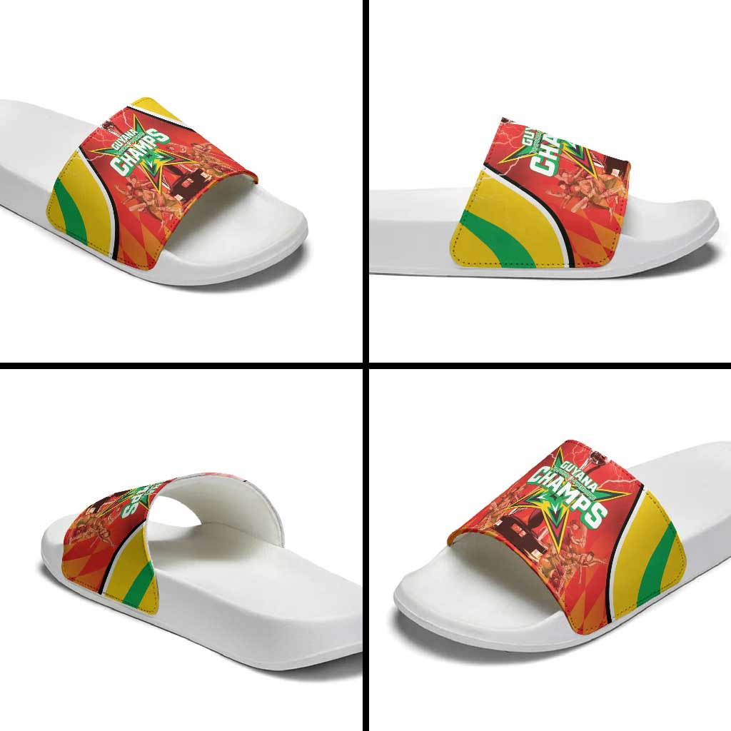Guyana Cricket Slide Sandals Amazon Warriors Glorious Victory LT05