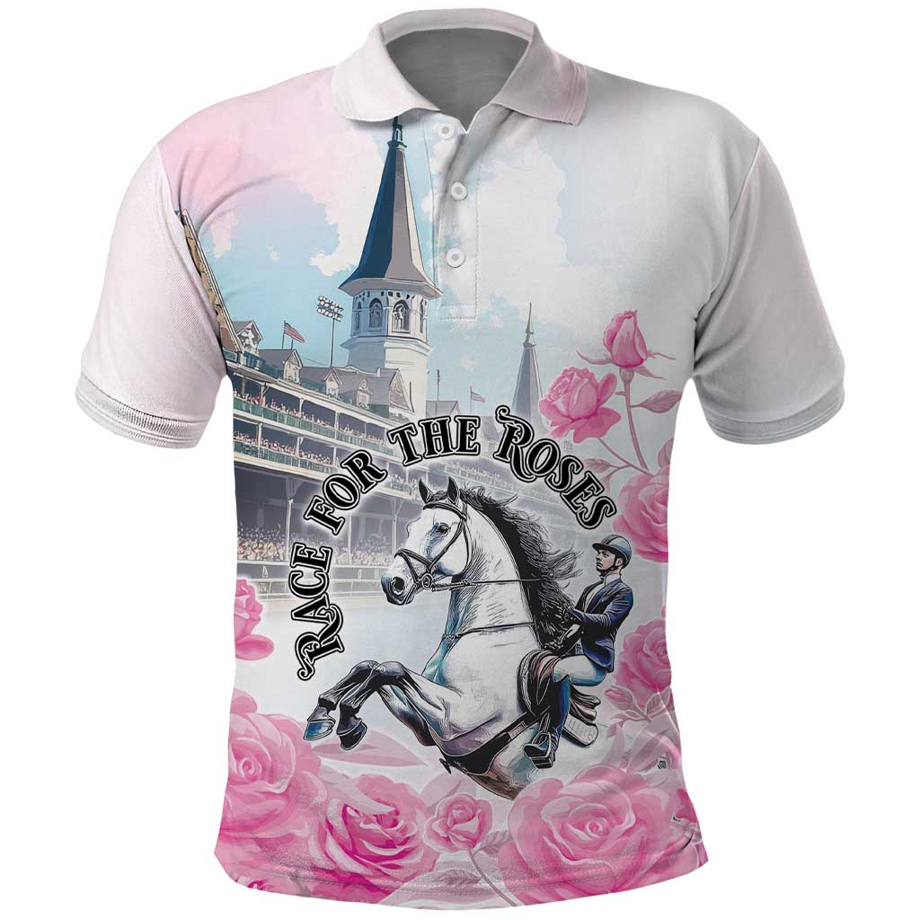 Kentucky Horse Race Polo Shirt Race For The Roses Churchill Downs LT05