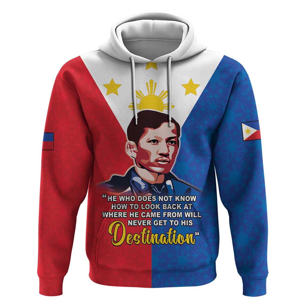 Philippines Filipinos Hoodie Jose Rizal Flag Style LT05