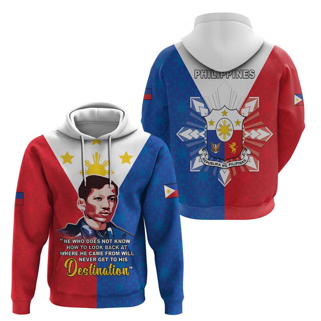 Philippines Filipinos Hoodie Jose Rizal Flag Style LT05