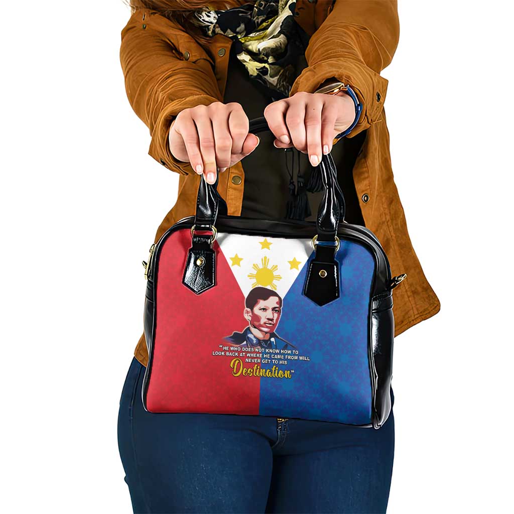 Philippines Filipinos Shoulder Handbag Jose Rizal Flag Style LT05