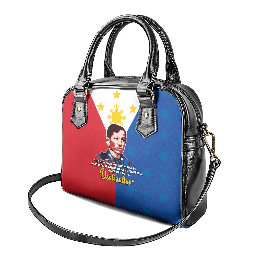 Philippines Filipinos Shoulder Handbag Jose Rizal Flag Style LT05
