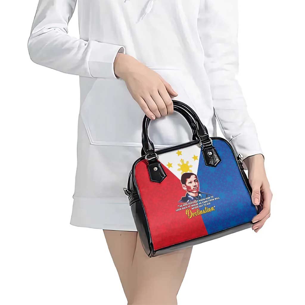 Philippines Filipinos Shoulder Handbag Jose Rizal Flag Style LT05