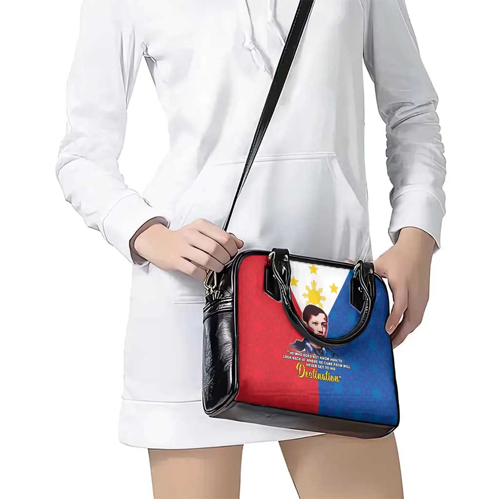 Philippines Filipinos Shoulder Handbag Jose Rizal Flag Style LT05