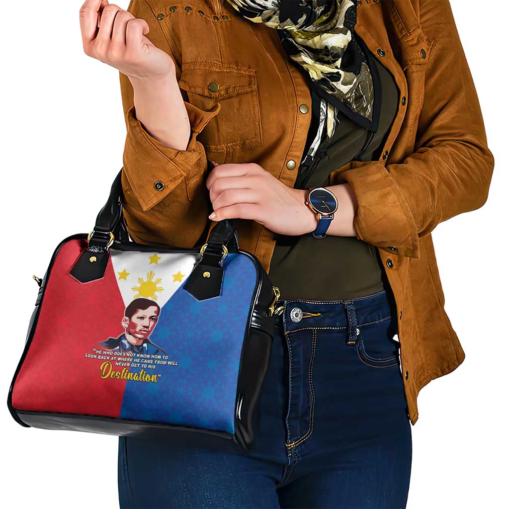 Philippines Filipinos Shoulder Handbag Jose Rizal Flag Style LT05