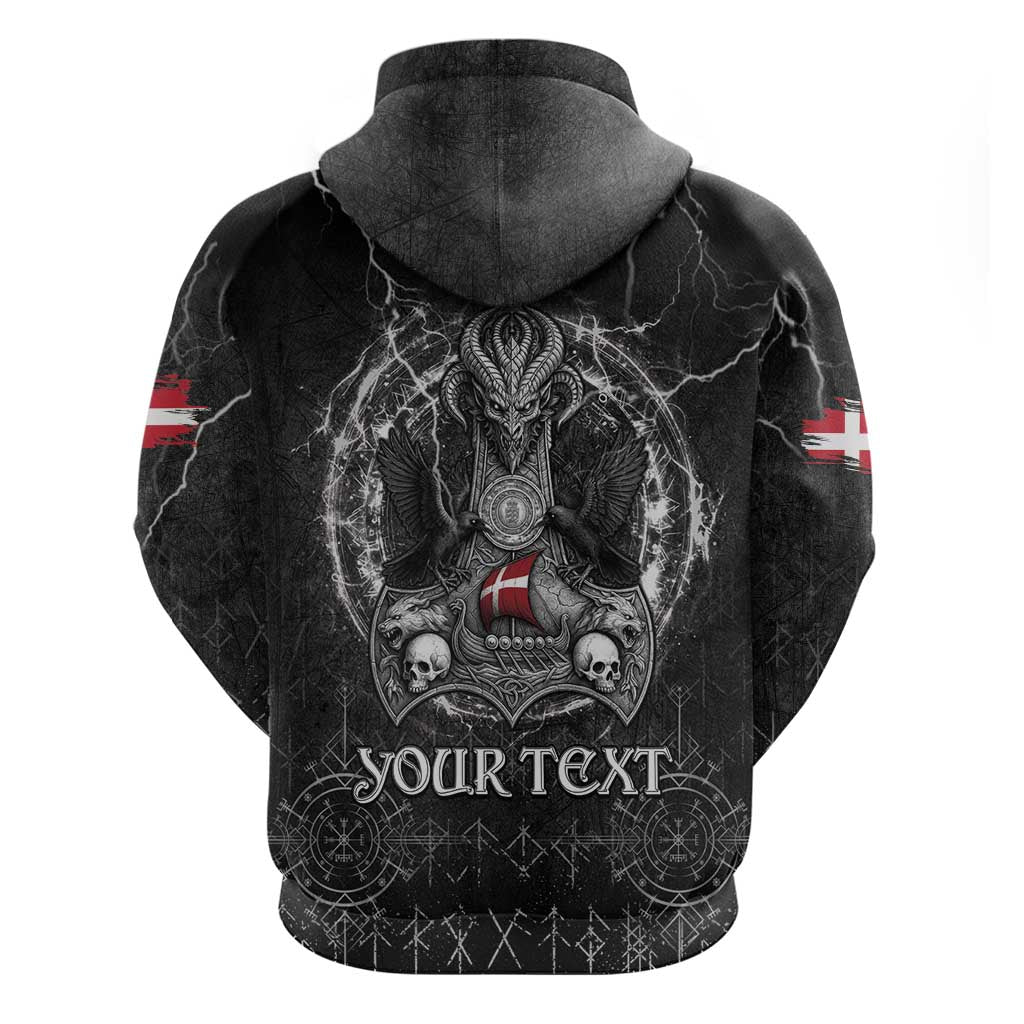 Personalized Denmark Viking Hoodie Odin's Raven Legacy LT05