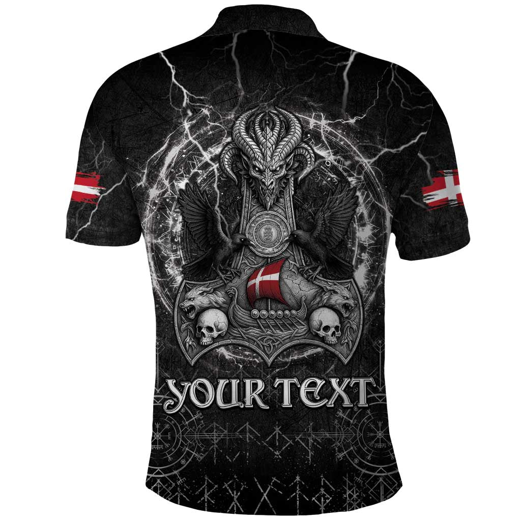 Personalized Denmark Viking Polo Shirt Odin's Raven Legacy LT05