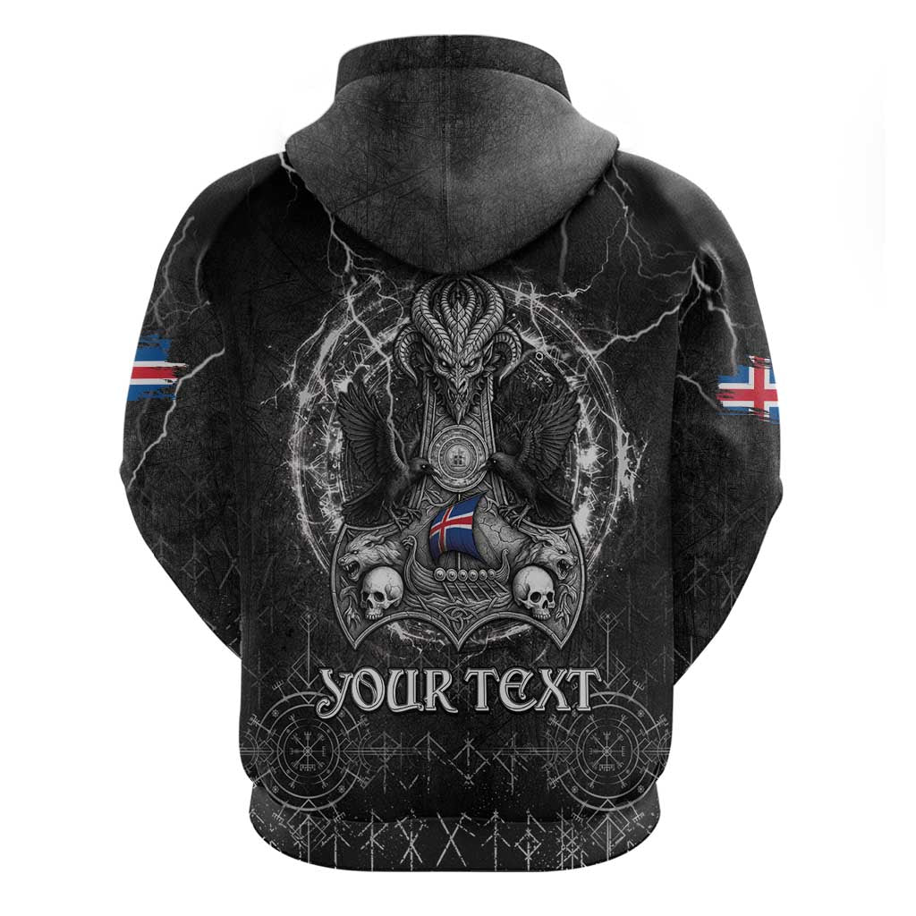 Personalized Iceland Viking Hoodie Odin's Raven Legacy LT05