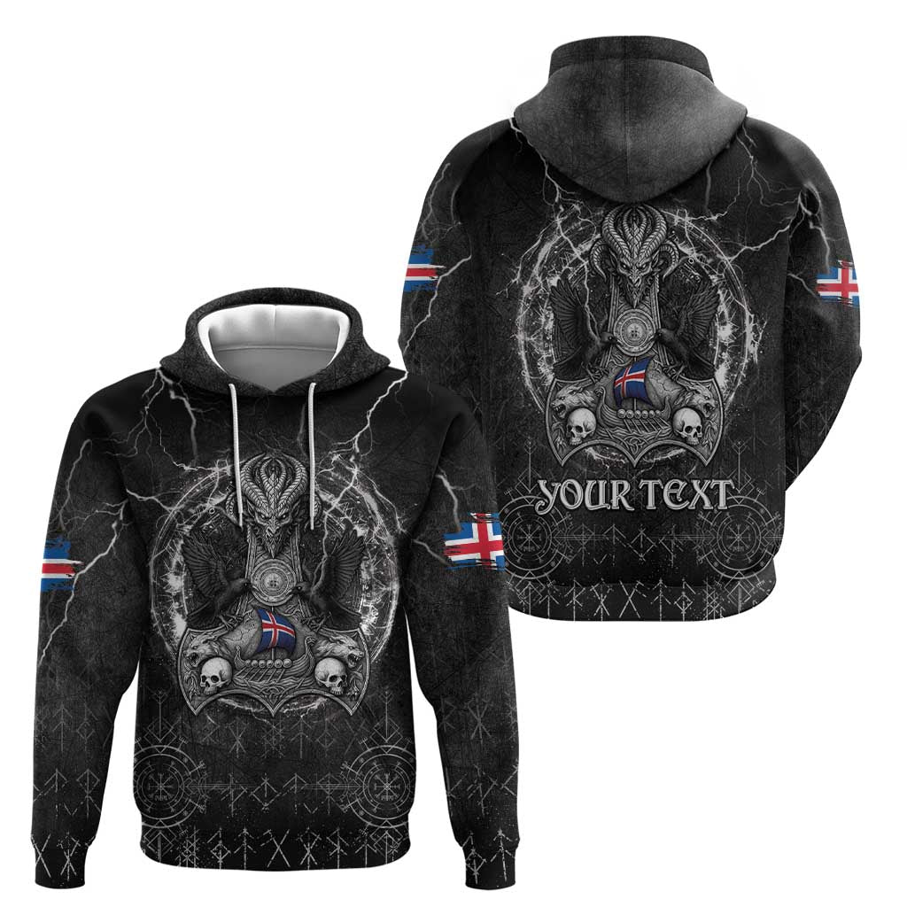 Personalized Iceland Viking Hoodie Odin's Raven Legacy LT05
