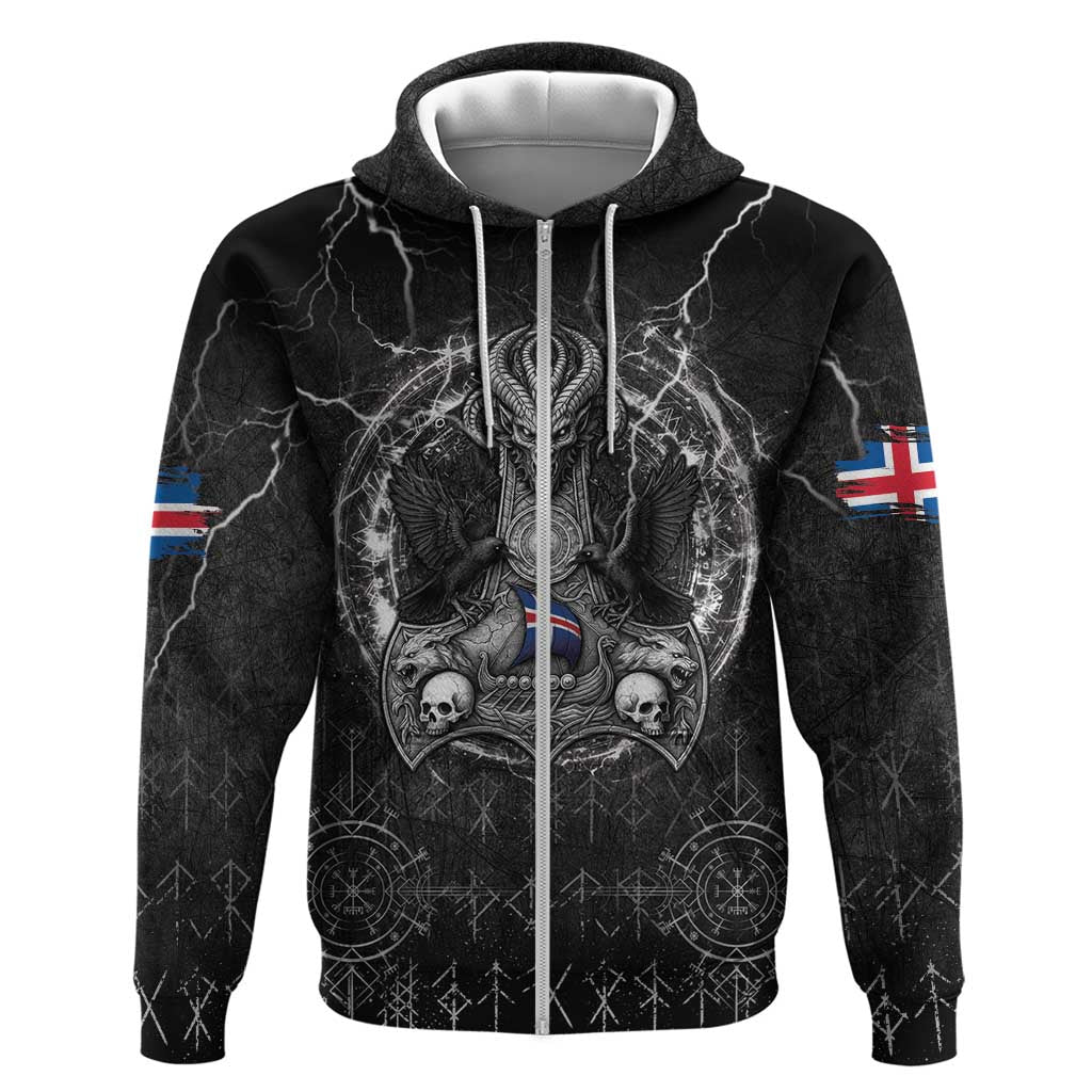 Personalized Iceland Viking Hoodie Odin's Raven Legacy LT05