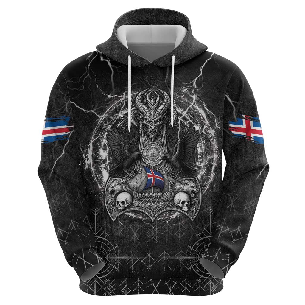Personalized Iceland Viking Hoodie Odin's Raven Legacy LT05