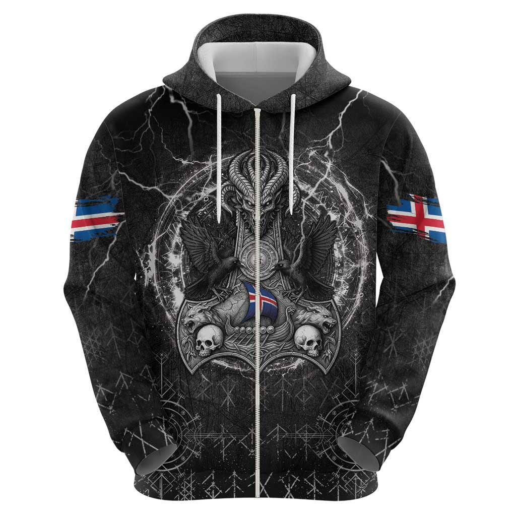 Personalized Iceland Viking Hoodie Odin's Raven Legacy LT05