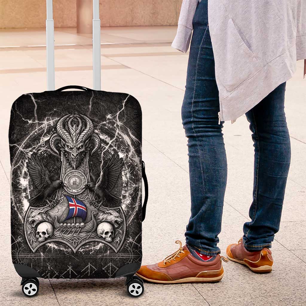 Iceland Viking Luggage Cover Odin's Raven Legacy LT05