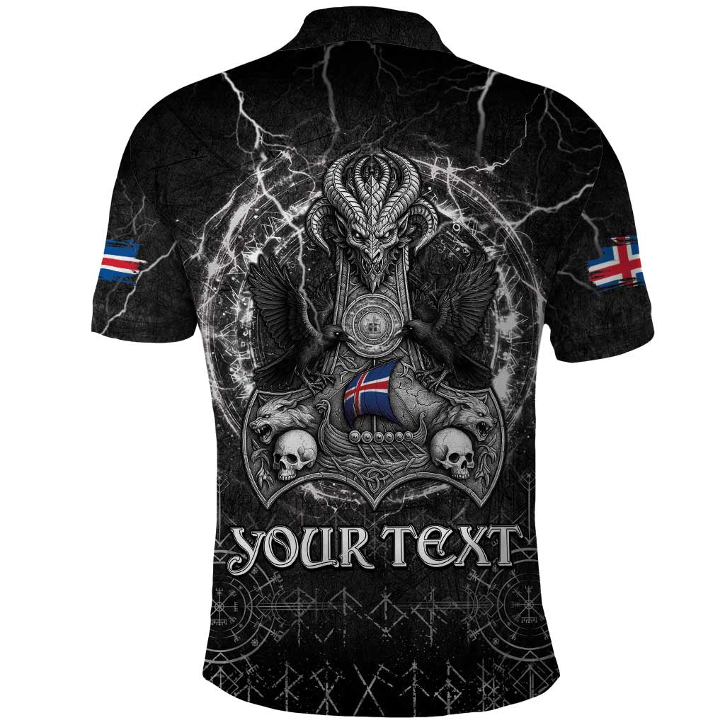 Personalized Iceland Viking Polo Shirt Odin's Raven Legacy LT05