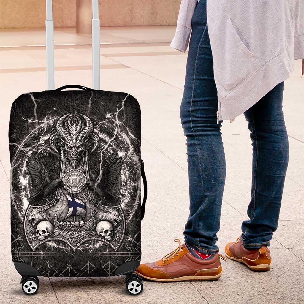 Finland Viking Luggage Cover Odin's Raven Legacy LT05