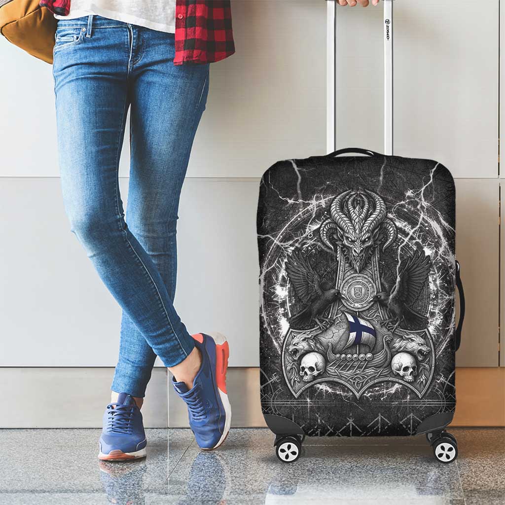 Finland Viking Luggage Cover Odin's Raven Legacy LT05