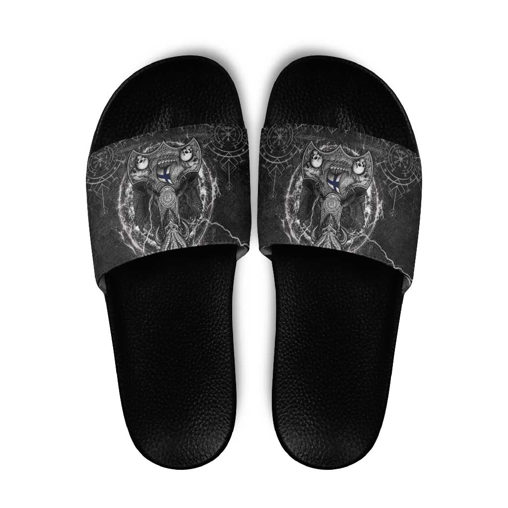 Finland Viking Slide Sandals Odin's Raven Legacy LT05