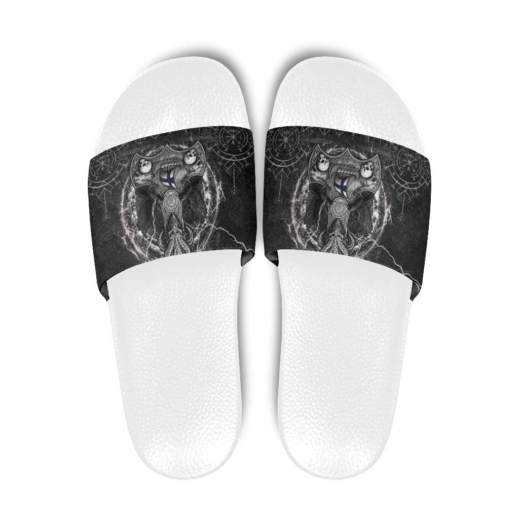 Finland Viking Slide Sandals Odin's Raven Legacy LT05