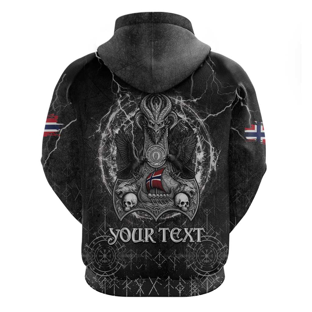 Personalized Norway Viking Hoodie Odin's Raven Legacy LT05