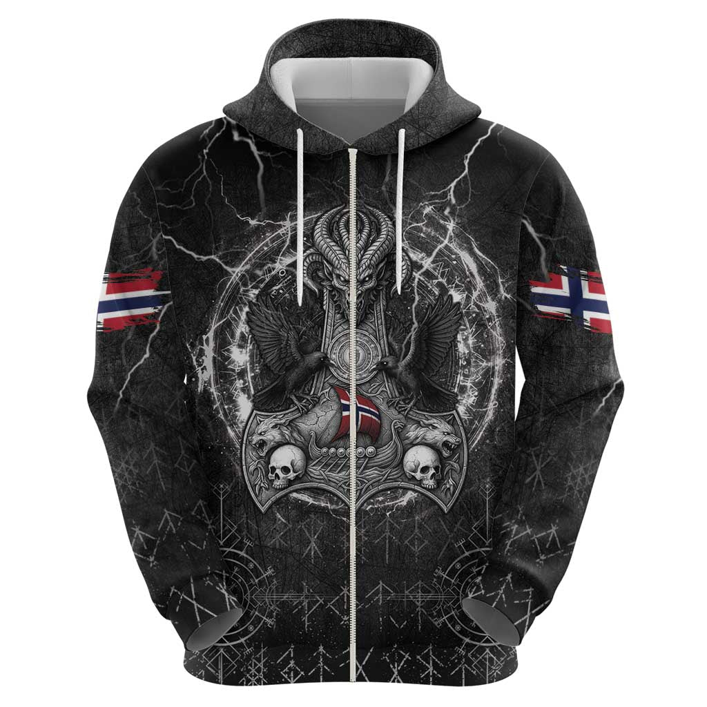 Personalized Norway Viking Hoodie Odin's Raven Legacy LT05