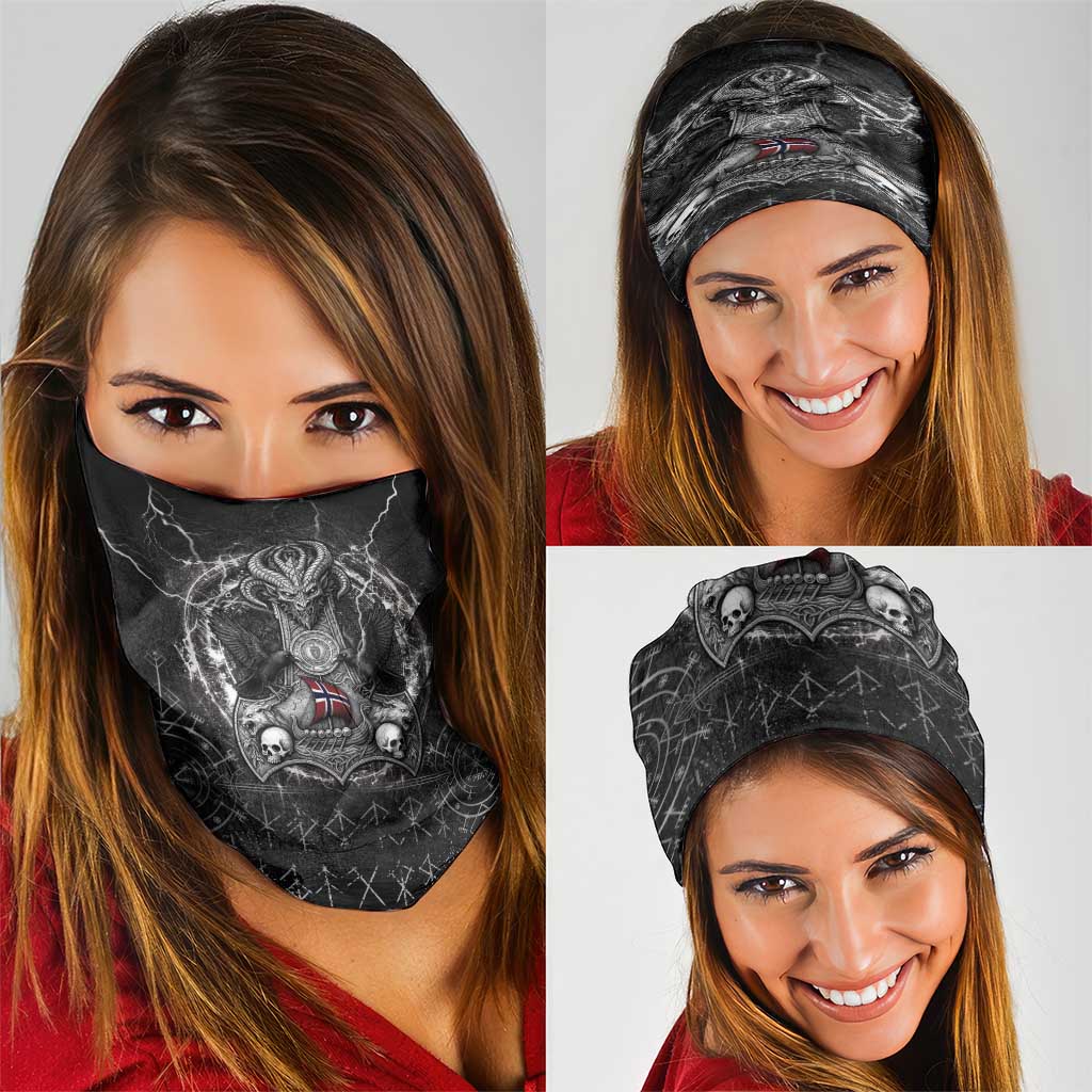 Norway Viking Neck Gaiter Odin's Raven Legacy LT05