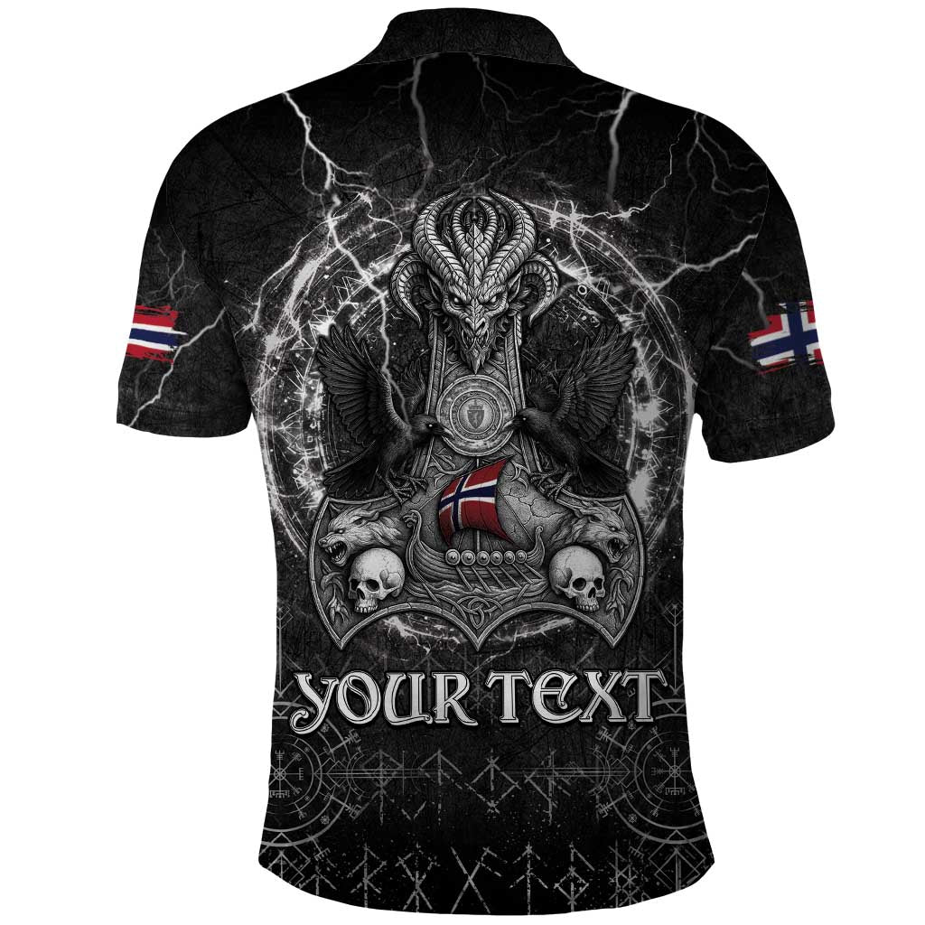 Personalized Norway Viking Polo Shirt Odin's Raven Legacy LT05