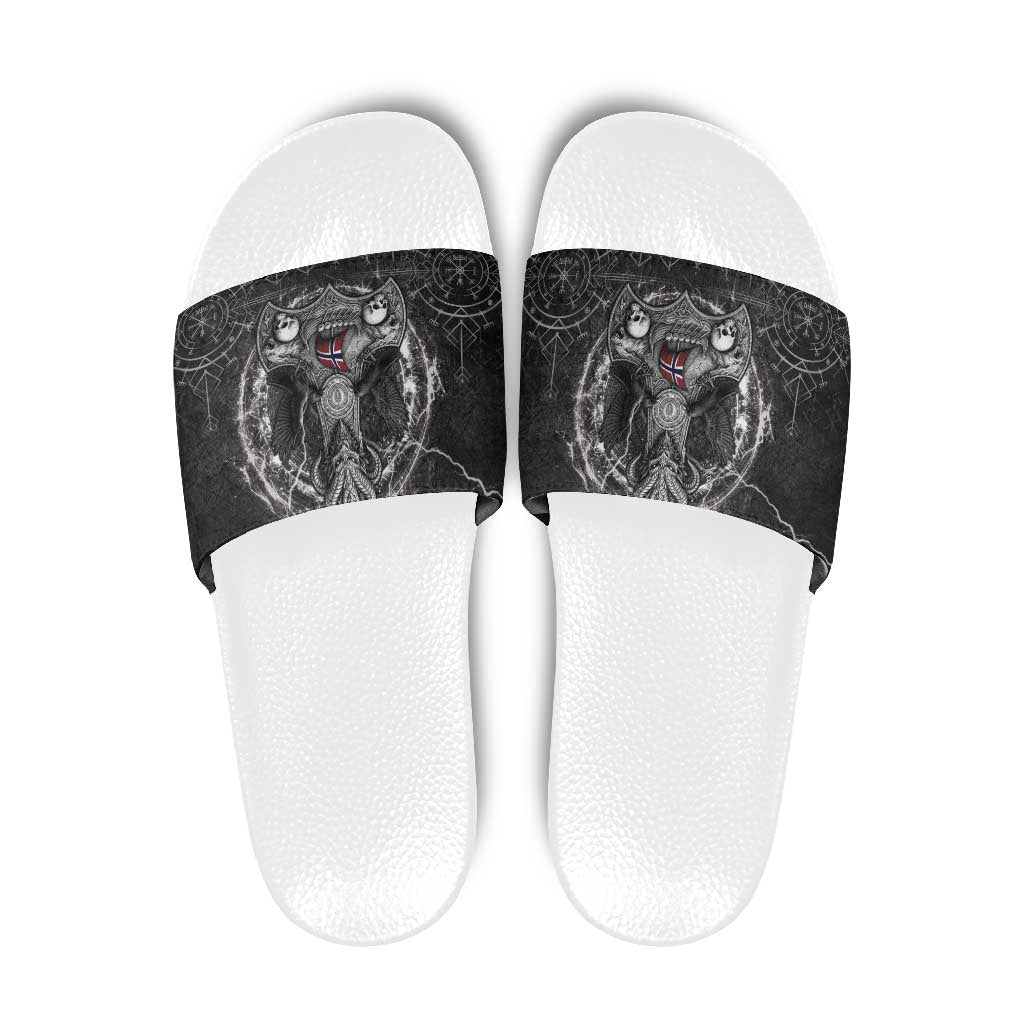 Norway Viking Slide Sandals Odin's Raven Legacy LT05