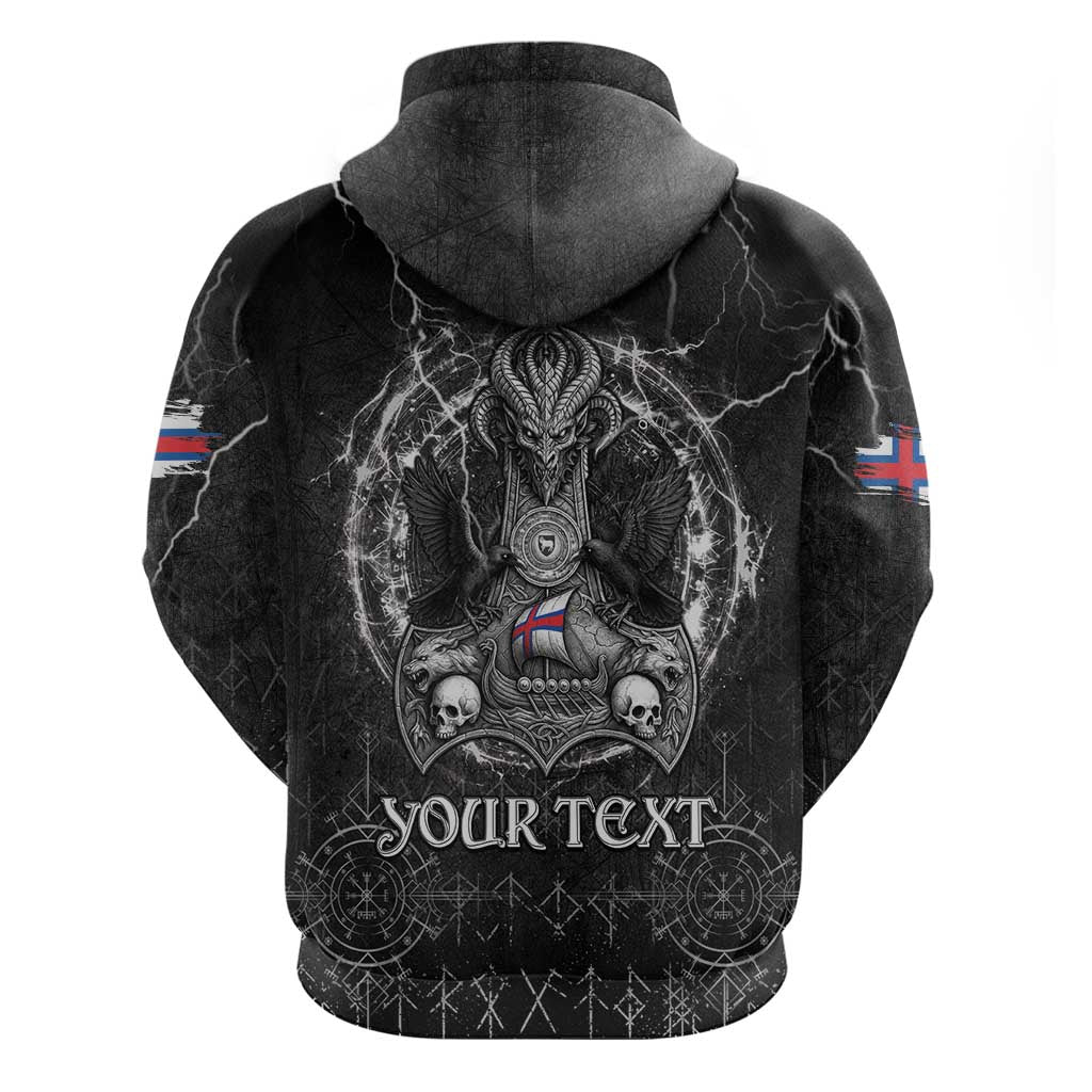 Personalized Faroe Islands Viking Hoodie Odin's Raven Legacy LT05