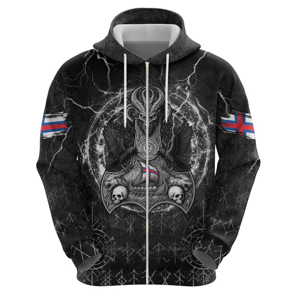 Personalized Faroe Islands Viking Hoodie Odin's Raven Legacy LT05