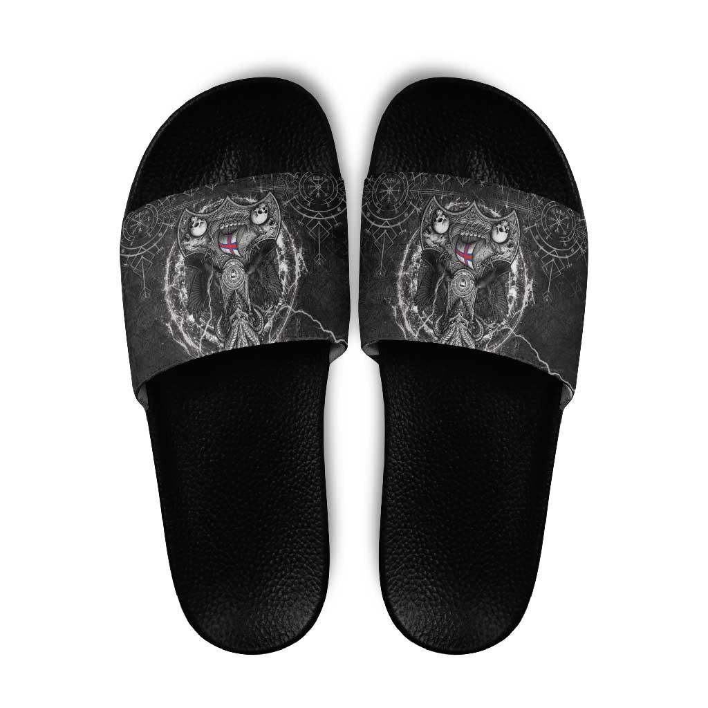 Faroe Islands Viking Slide Sandals Odin's Raven Legacy LT05