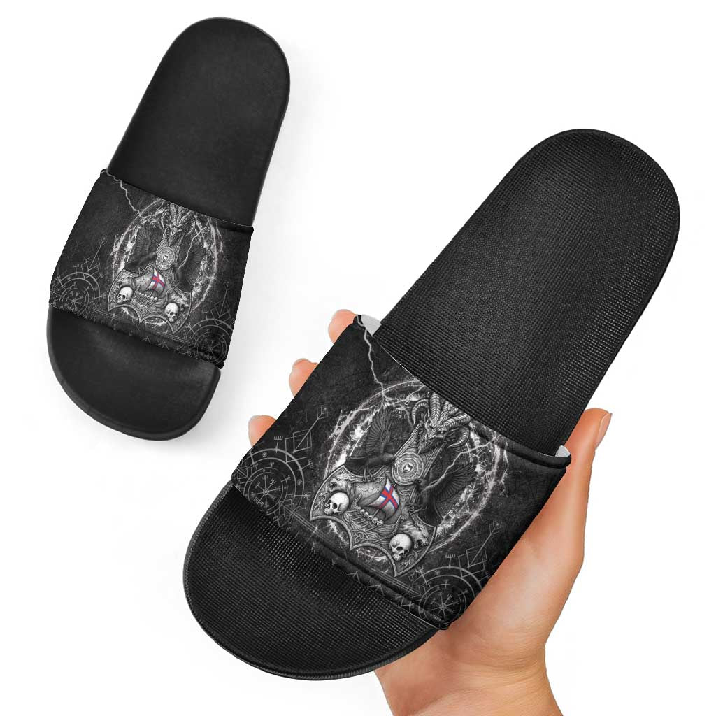 Faroe Islands Viking Slide Sandals Odin's Raven Legacy LT05