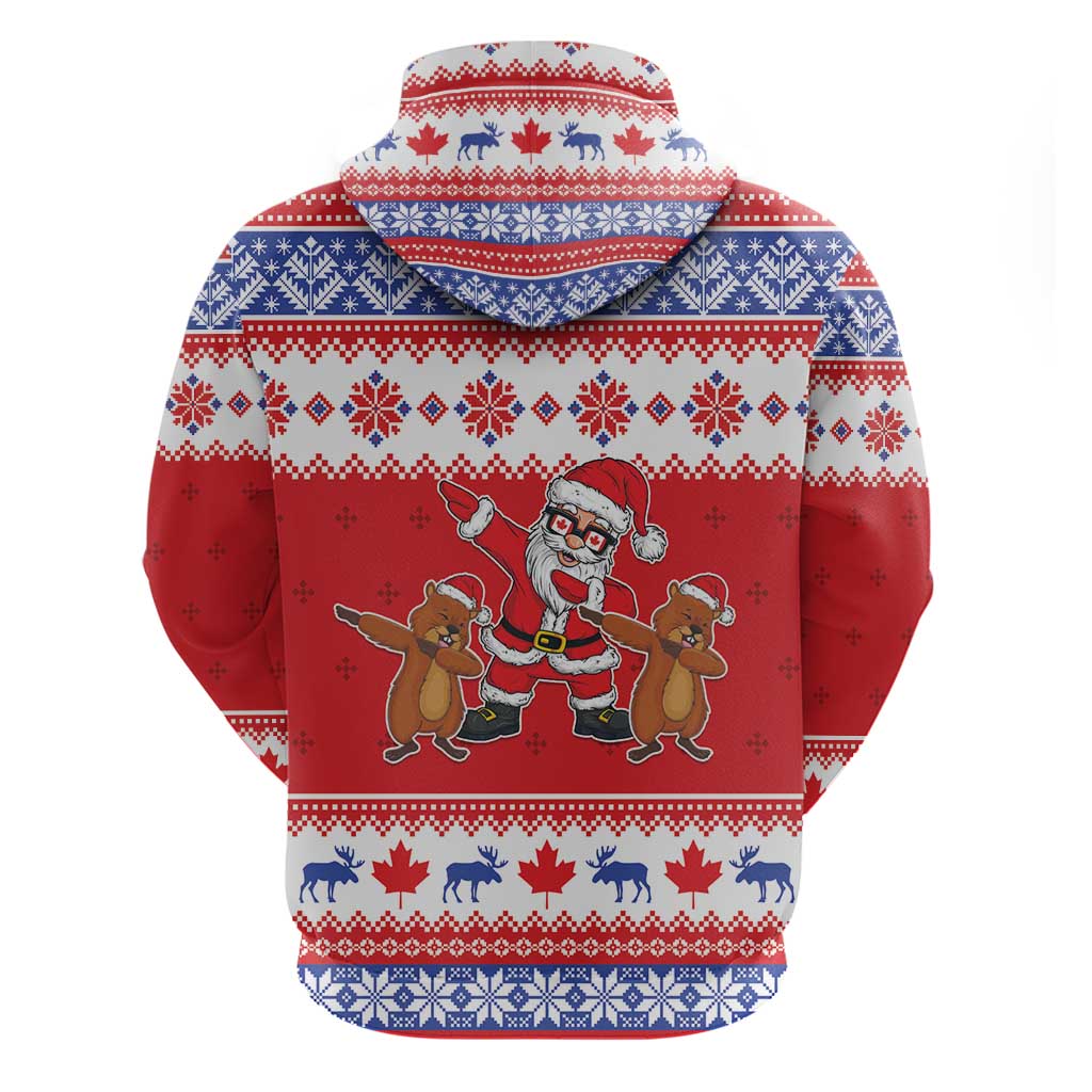 Canada Christmas Hoodie Dabbing Santa Groundhog Funny Style LT05