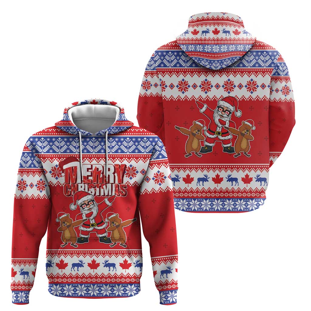 Canada Christmas Hoodie Dabbing Santa Groundhog Funny Style LT05