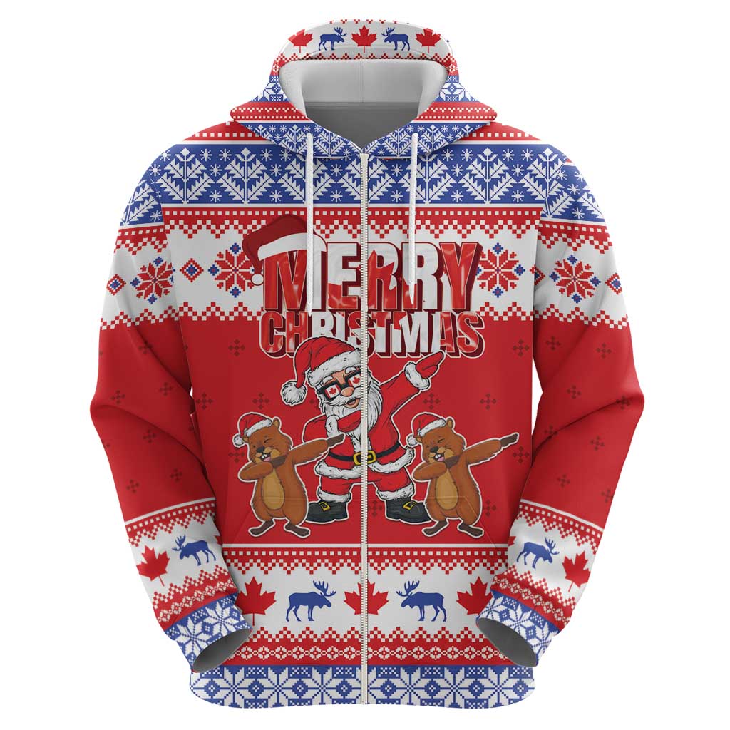 Canada Christmas Hoodie Dabbing Santa Groundhog Funny Style LT05