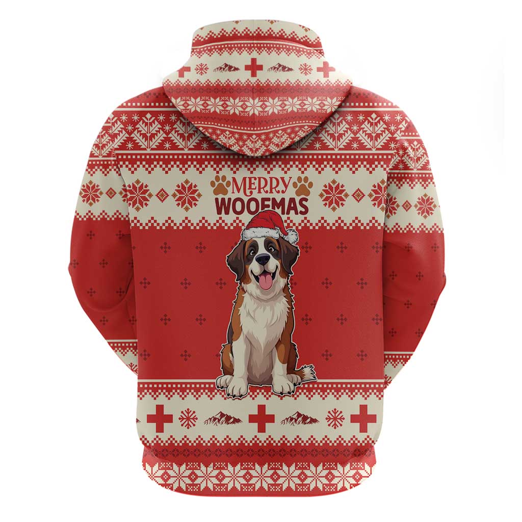 Switzerland Christmas Hoodie Cute Saint Bernard Merry Woofmas LT05
