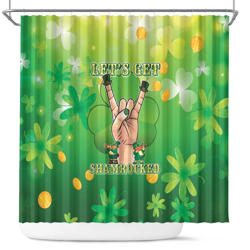 St Patrick's Day Shower Curtain Ready To Shamrock LT05