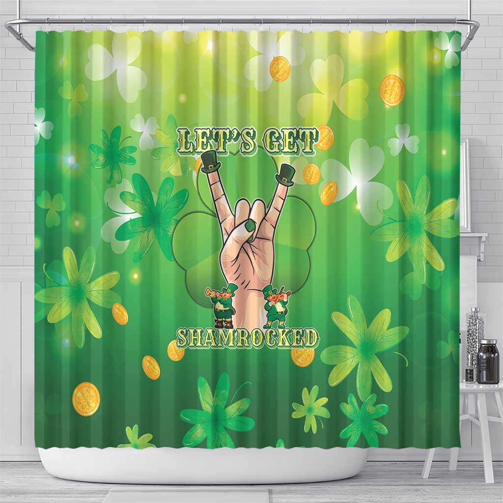 St Patrick's Day Shower Curtain Ready To Shamrock LT05