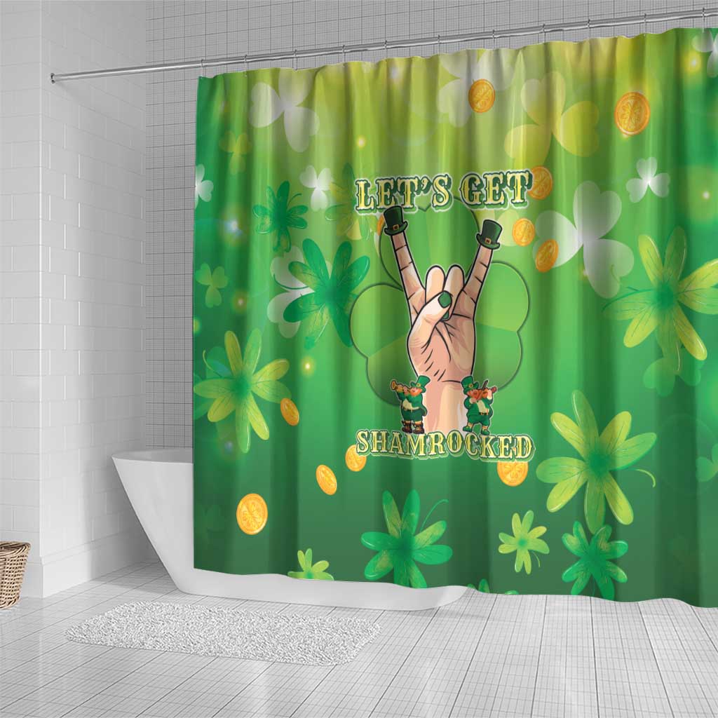 St Patrick's Day Shower Curtain Ready To Shamrock LT05