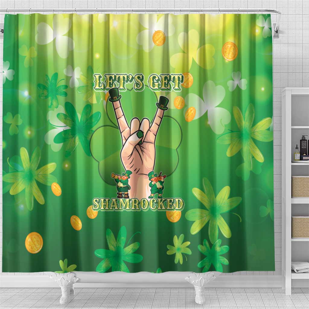 St Patrick's Day Shower Curtain Ready To Shamrock LT05