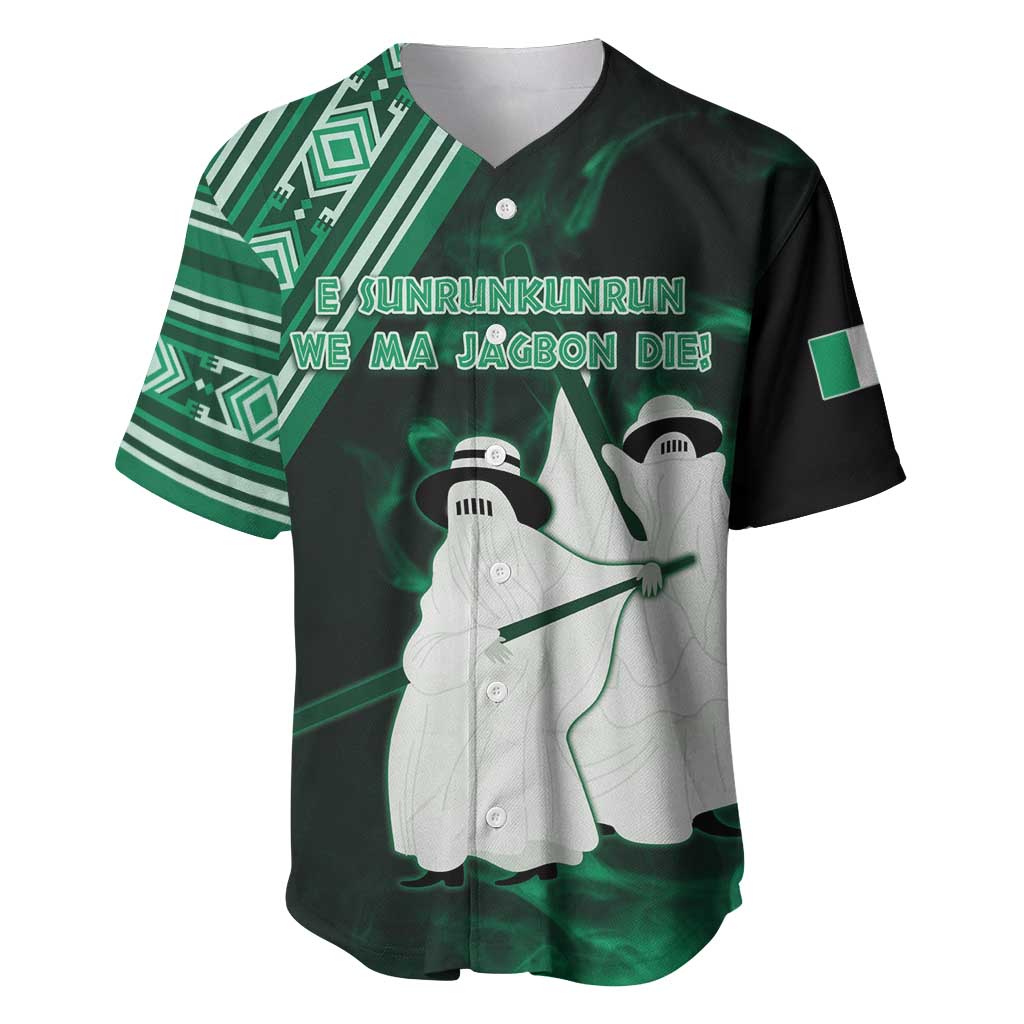 Nigeria Yoruba Festival Baseball Jersey Eko Spirit Eyo Masquerade LT05
