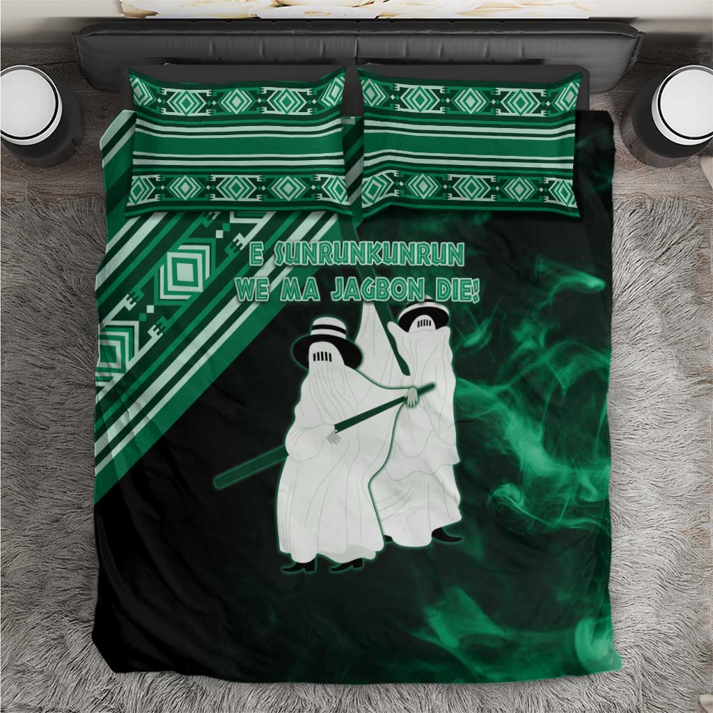 Nigeria Yoruba Festival Bedding Set Eko Spirit Eyo Masquerade LT05