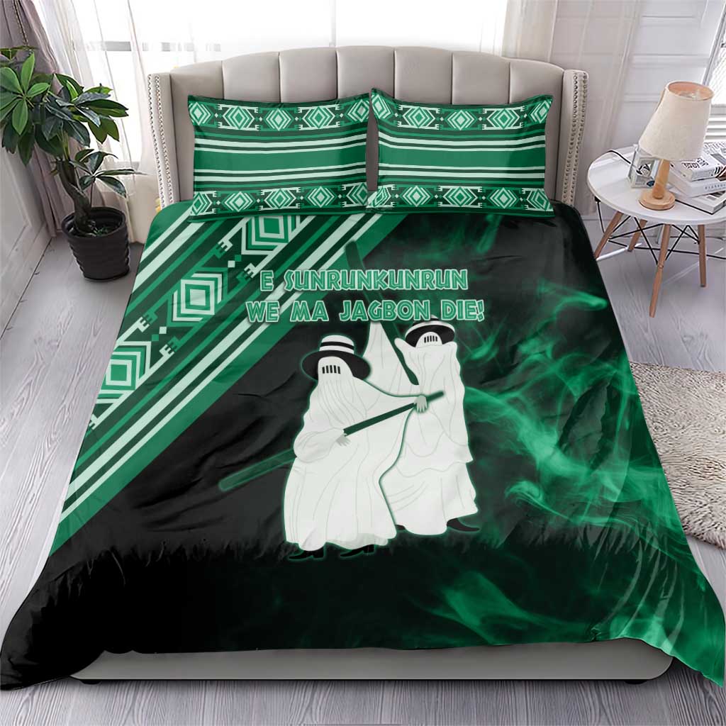 Nigeria Yoruba Festival Bedding Set Eko Spirit Eyo Masquerade LT05