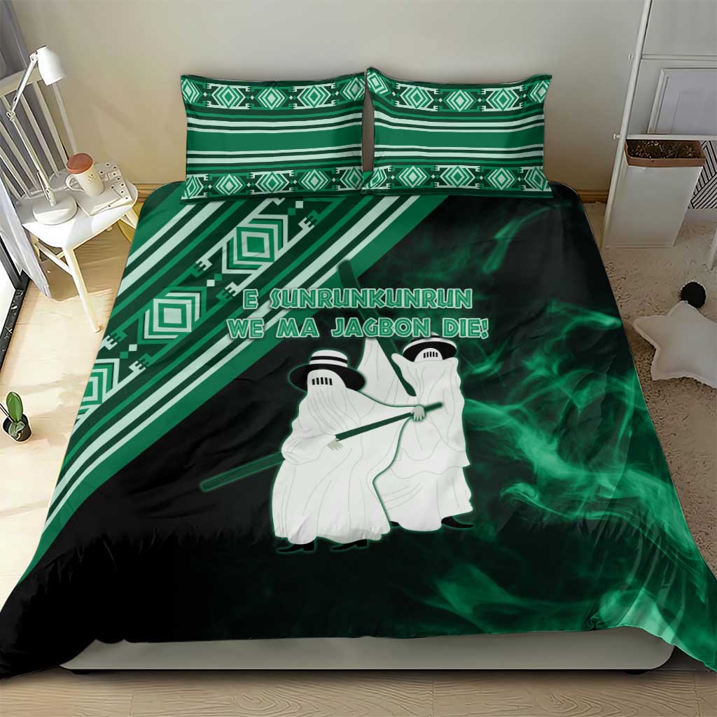 Nigeria Yoruba Festival Bedding Set Eko Spirit Eyo Masquerade LT05