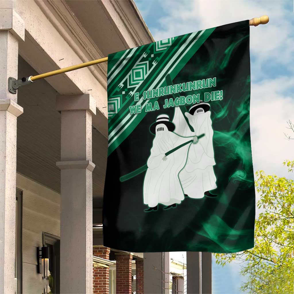 Nigeria Yoruba Festival Garden Flag Eko Spirit Eyo Masquerade LT05