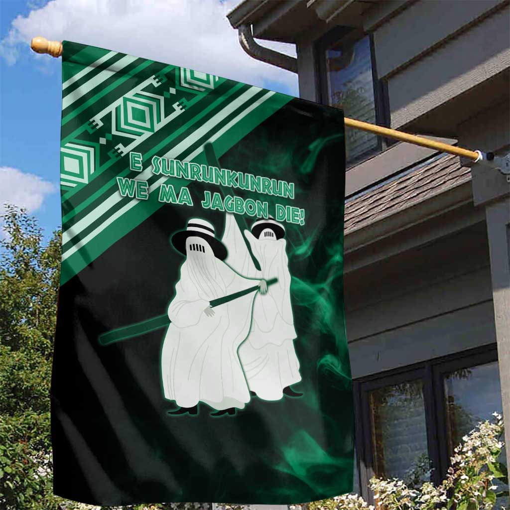 Nigeria Yoruba Festival Garden Flag Eko Spirit Eyo Masquerade LT05