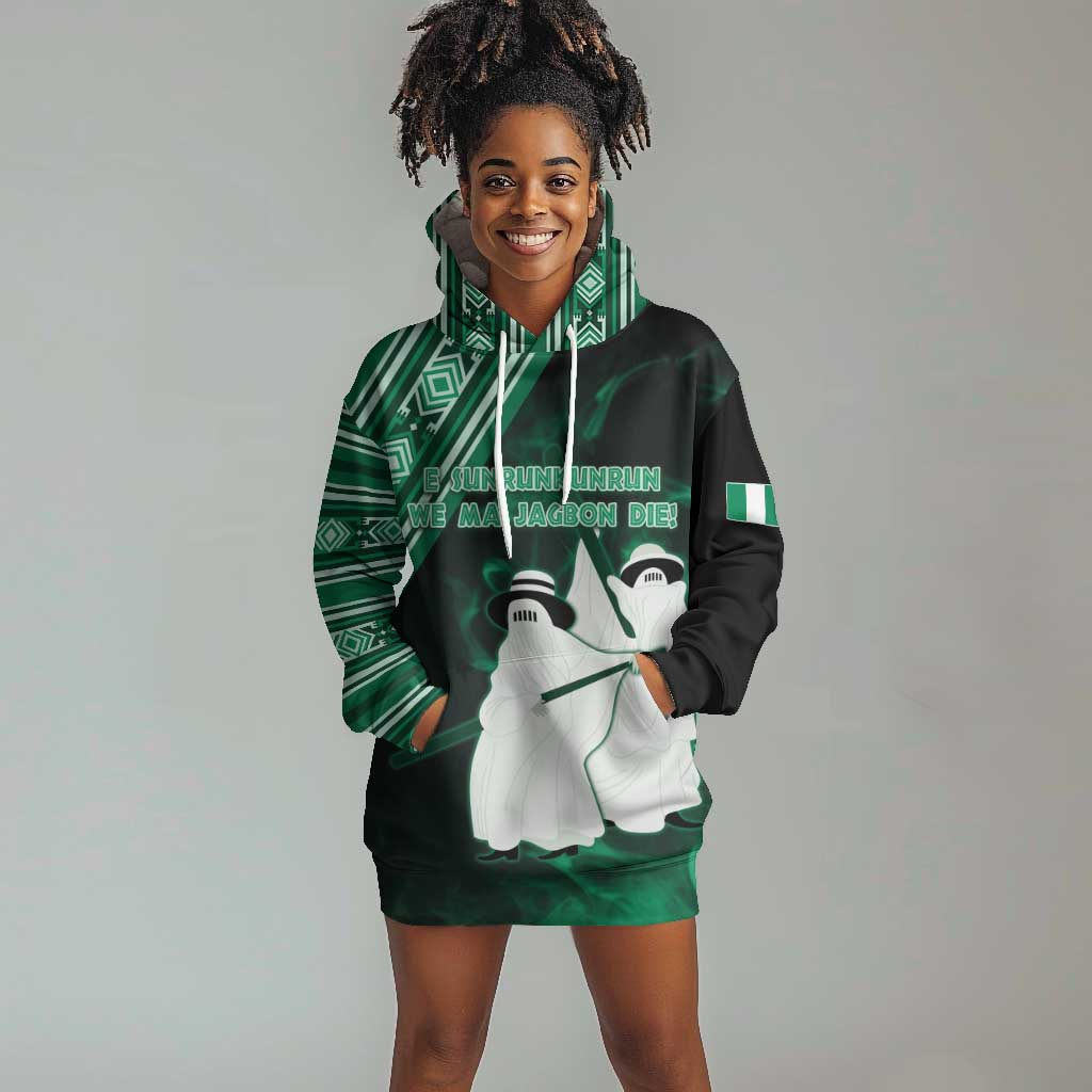 Nigeria Yoruba Festival Hoodie Dress Eko Spirit Eyo Masquerade LT05