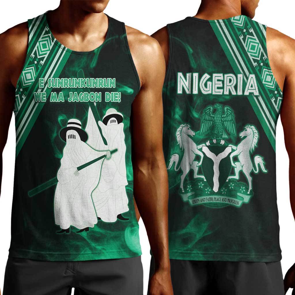 Nigeria Yoruba Festival Men Tank Top Eko Spirit Eyo Masquerade LT05