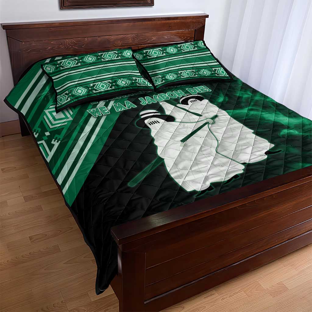 Nigeria Yoruba Festival Quilt Bed Set Eko Spirit Eyo Masquerade LT05